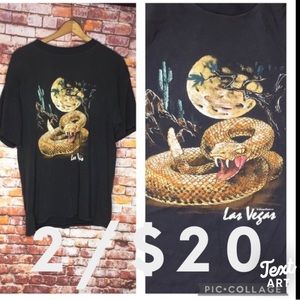 Vintage Gray Las Vegas Short Sleeved Graphic Tee